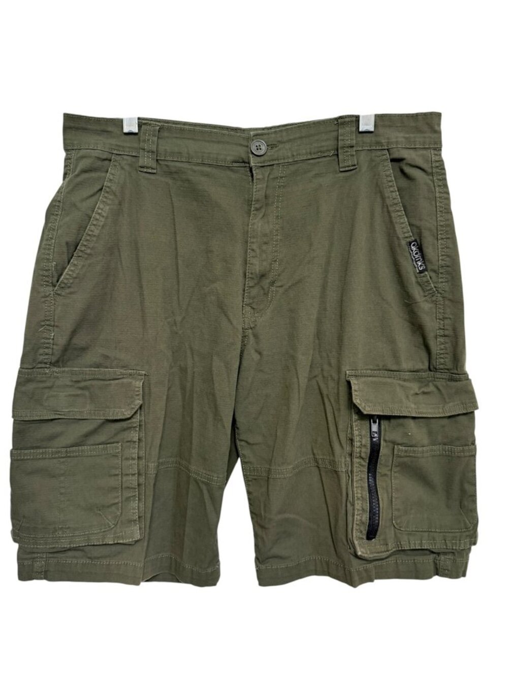 Akademiks Cargo Shorts Men 36 Green Y2k Baggy Hip Hop Skater Active